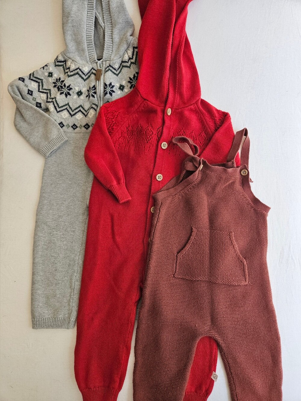 18M Cozy Knit Romper Bundle – Little Planet Organic + Carter’s